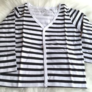 June & January Onyx Stripe Cardigan